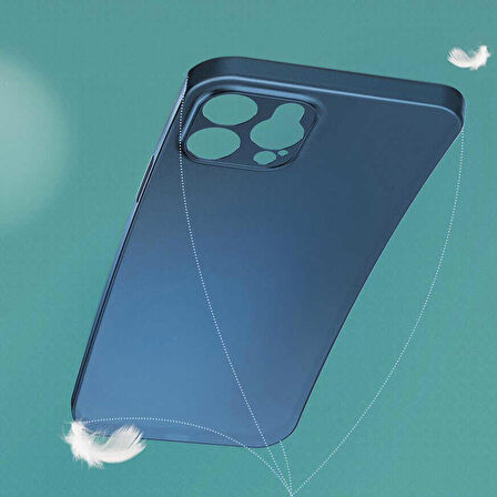 iPhone 12 Uyumlu ​​Ensueno Tiny Kapak-Mavi