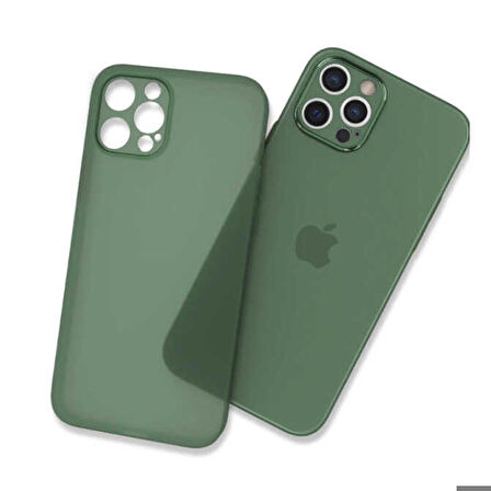 iPhone 12 Pro Max Uyumlu ​​Ensueno Tiny Kapak-Yeşil