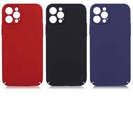 iPhone 12 Pro Uyumlu Zore Kapp Kılıf-Siyah