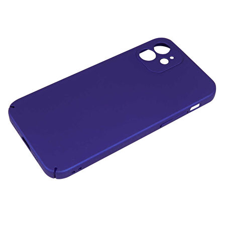 iPhone 12 Uyumlu Zore Kapp Kılıf-Saks Mavi