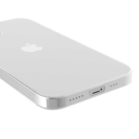 iPhone 12 Uyumlu NRTK Blok Kılıf-Renksiz