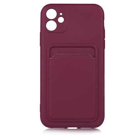 iPhone 12 Uyumlu ​​ Ofix Kılıf-Mürdüm