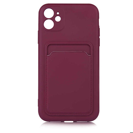 iPhone 12 Uyumlu ​​Zore Ofix Kapak-Mürdüm