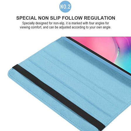 Galaxy Tab A7 Lite T225  Uyumlu ​MXSP Dönebilen Standlı Kılıf-Kırmızı