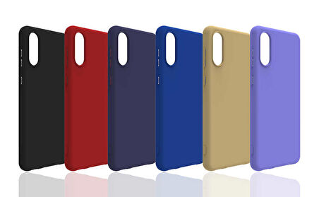 Galaxy A02 Uyumlu Zore Biye Silikon-Mavi