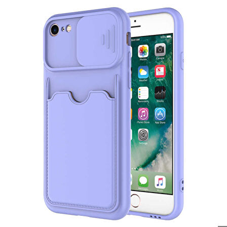 iPhone 8 Uyumlu ​Zore Kartix Kapak-Lila