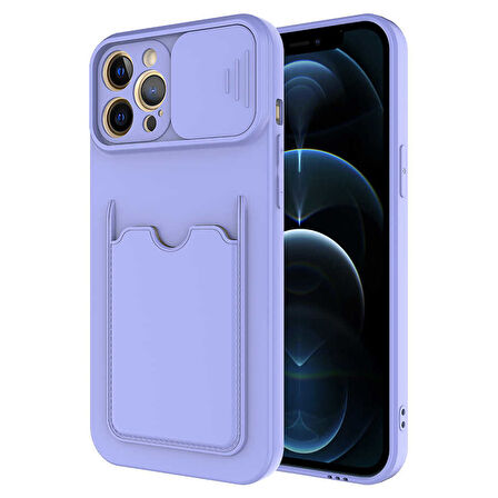 iPhone 12 Pro Max Uyumlu ​ Kartix Kılıf-Lila