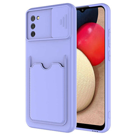 Galaxy A02S Uyumlu ​Zore Kartix Kapak-Lila