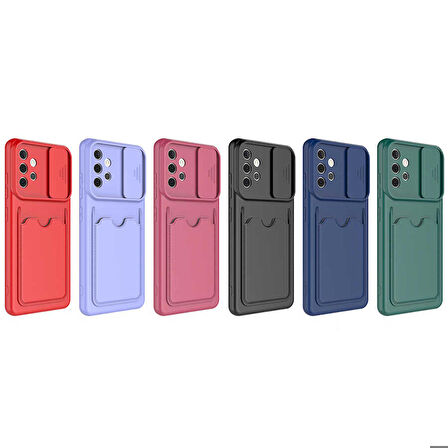 Galaxy A32 4G Uyumlu ​Zore Kartix Kapak-Kırmızı