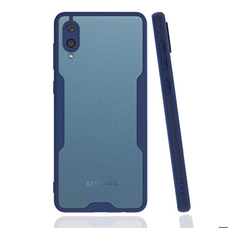 Galaxy A02 Uyumlu Zore Parfe Kapak-Lacivert