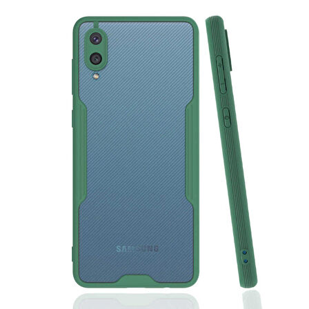 Galaxy A02 Uyumlu Zore Parfe Kapak-Koyu Yeşil