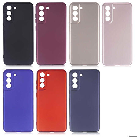 Galaxy S21 FE Uyumlu Zore Premier Silikon Kapak-Mürdüm