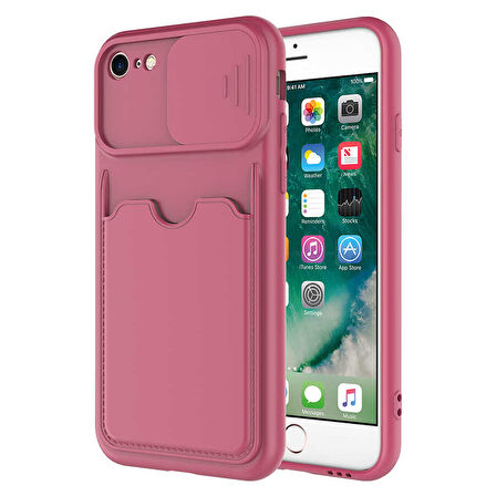 iPhone SE 2022 Uyumlu ​ Kartix Kılıf-Koyu Mor