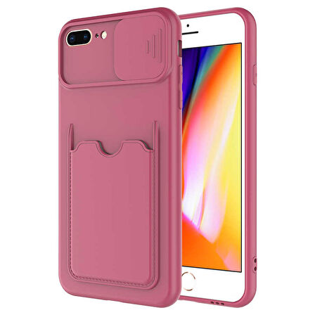 iPhone 7 Plus Uyumlu ​Zore Kartix Kapak-Koyu Mor