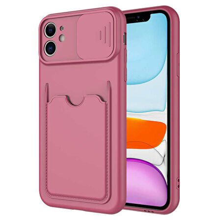 iPhone 11 Uyumlu ​Zore Kartix Kapak-Koyu Mor