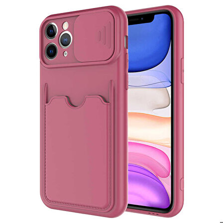 iPhone 11 Pro Uyumlu ​Zore Kartix Kapak-Koyu Mor