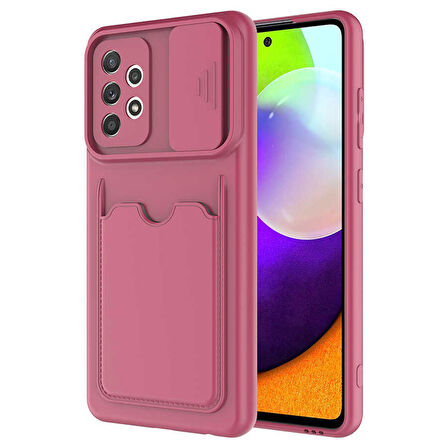 Galaxy A72 Uyumlu ​Zore Kartix Kapak-Koyu Mor