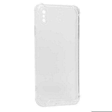 iPhone XS Max 6.5 Uyumlu Zore Kamera Korumalı Nitro Anti Shock Silikon-Renksiz