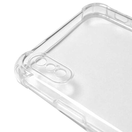 iPhone XS Max 6.5 Uyumlu Zore Kamera Korumalı Nitro Anti Shock Silikon-Renksiz