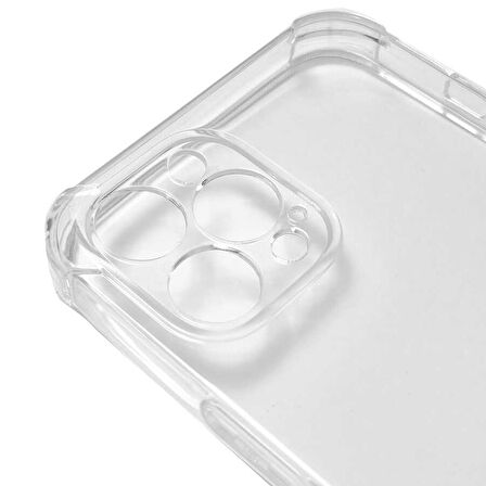 iPhone 12 Pro Max Uyumlu Zore Kamera Korumalı Nitro Anti Shock Silikon-Renksiz