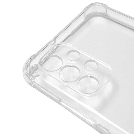 Galaxy A32 4G Uyumlu Zore Kamera Korumalı Nitro Anti Shock Silikon-Renksiz