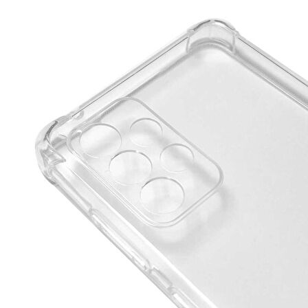 Galaxy A72 Uyumlu Zore Kamera Korumalı Nitro Anti Shock Silikon-Renksiz