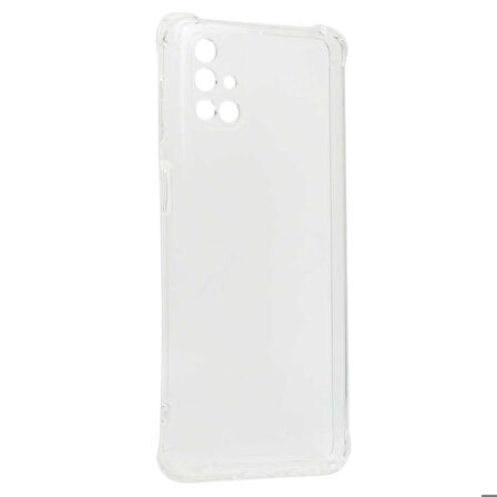 Galaxy M51 Uyumlu Zore Kamera Korumalı Nitro Anti Shock Silikon-Renksiz