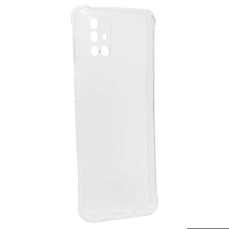 Galaxy M31S Uyumlu Zore Kamera Korumalı Nitro Anti Shock Silikon-Renksiz