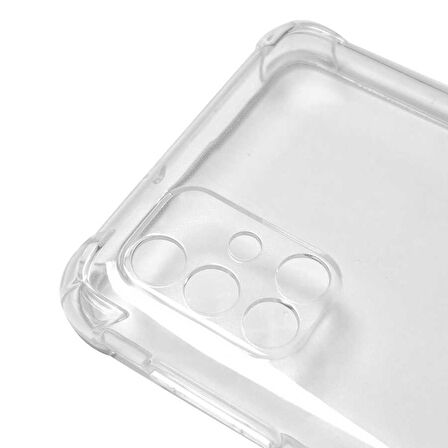 Galaxy M31S Uyumlu Zore Kamera Korumalı Nitro Anti Shock Silikon-Renksiz