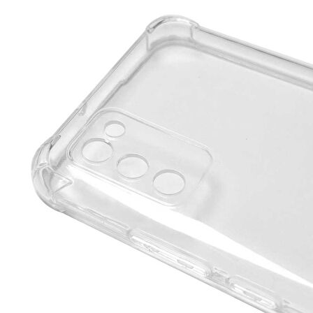 Galaxy A02S Uyumlu Zore Kamera Korumalı Nitro Anti Shock Silikon-Renksiz