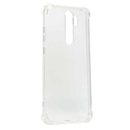 Xiaomi Redmi Note 8 Pro Kılıf Nitro Anti Shock Darbe Emici Köşe Korumalı Şeffaf Silikon Kapak