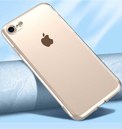 iPhone SE 2022 Uyumlu Zore Kamera Korumalı Süper Silikon Kılıf-Renksiz