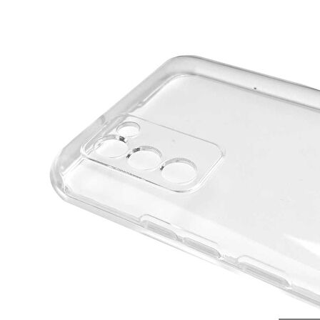Galaxy A02S Uyumlu Zore Kamera Korumalı Süper Silikon Kapak-Renksiz