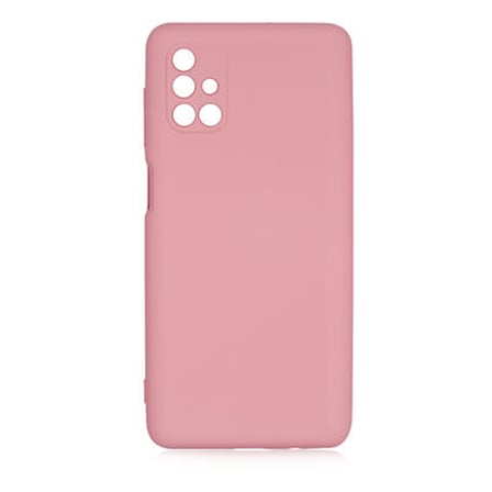 Lexroo Galaxy M51 Mara Lansman TPU Silikon İnce Kılıf - Pembe Açık