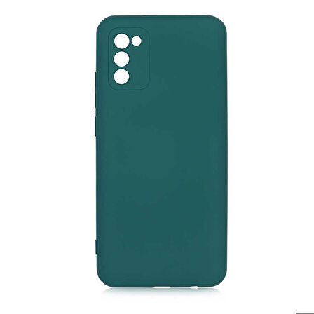 Galaxy A02S Uyumlu Zore Mara Lansman Kapak-Koyu Yeşil