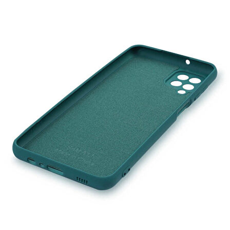 Galaxy A12 Uyumlu Zore Mara Lansman Kapak-Lacivert