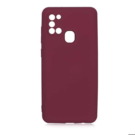 Galaxy A21S Uyumlu Zore Mara Lansman Kapak-Koyu Mor