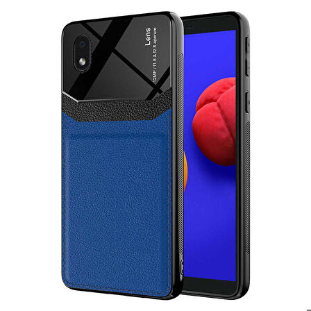 Galaxy A01 Core Uyumlu ​Zore Emiks Kapak-Lacivert