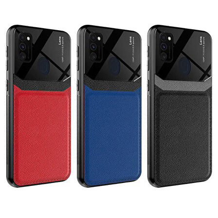 Galaxy M21 Uyumlu ​Zore Emiks Kapak-Siyah