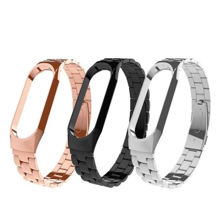 Xiaomi Mi Band 6 Uyumlu KRD-04 Metal Zore Kordon-Lacivert