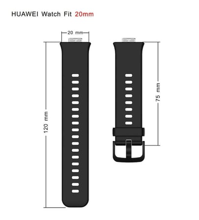 Huawei Watch Fit KRD-43 Uyumlu NRTK Kordon-Mavi