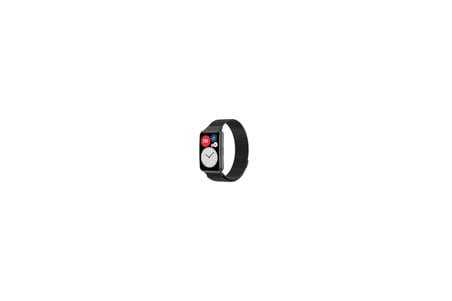 Huawei Watch Fit Uyumlu KRD-01 Metal MKST Kordon-Siyah