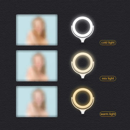 F-537 30 Cm Işıklı Telefon Tutucu Ring Light