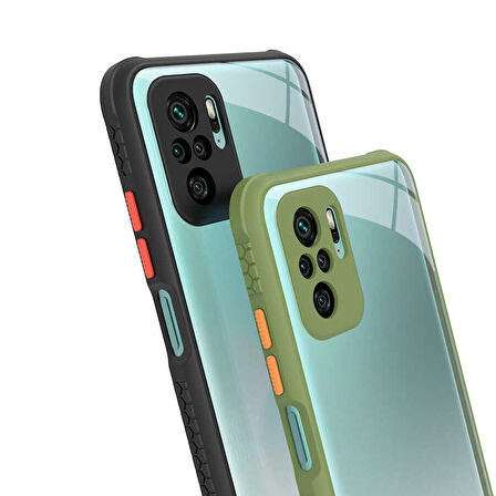 Xiaomi Poco M5S Kılıf ​​Zore Kaff Kapak-Lacivert