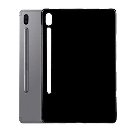 Galaxy Tab S7 FE LTE (T737-T736-T733-T730) Kılıf  Uyumlu ​MKST Tablet Süper Silikon Kapak-Renksiz