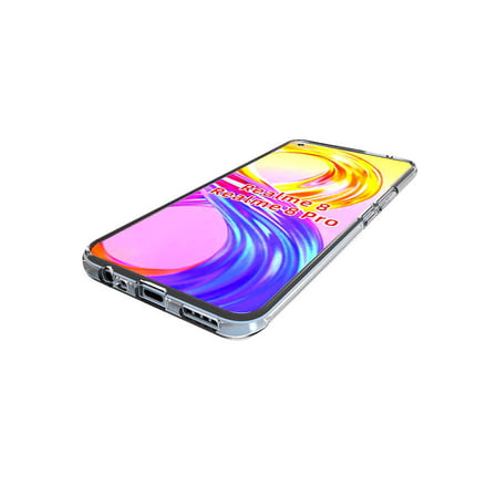 Realme 8 Kılıf Kamera Korumalı Şeffaf Kalın Üstün Koruma Silikon Novatech