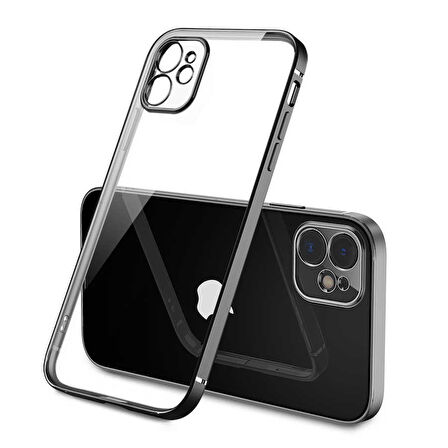 iPhone 12 Uyumlu Zore Gbox Kılıf-Siyah