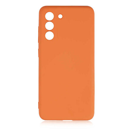 Galaxy S21 FE Uyumlu Zore Mara Lansman Kapak-Turuncu