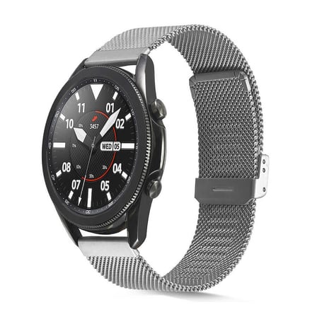 Galaxy Watch 46mm Uyumlu KRD-45 22mm Metal Zore Kordon-Mavi