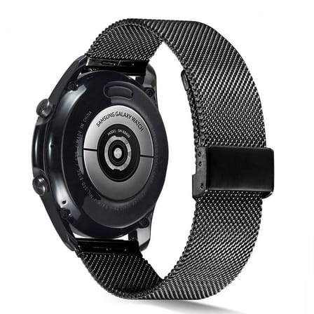 Huawei Honor Magic 2 46mm Uyumlu KRD-45 22mm Metal MKST Kordon-Siyah